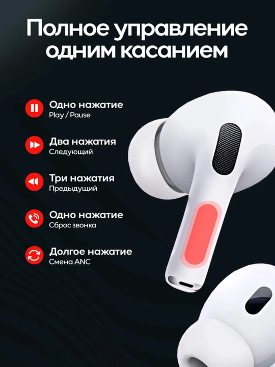 Simsiz quloqchinlar TESCO Pro 2 ANC, iOS, Android, Windows uchun