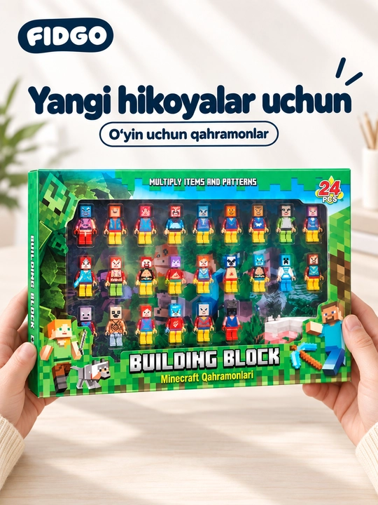 FIDGO o‘yinchoqlari to‘plami, turli xil qahramonlar
