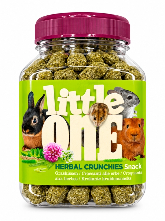Little One Herbal Crunchies - kemiruvchilar va quyonlar uchun o‘simlik yostiqchalari 120 g - 