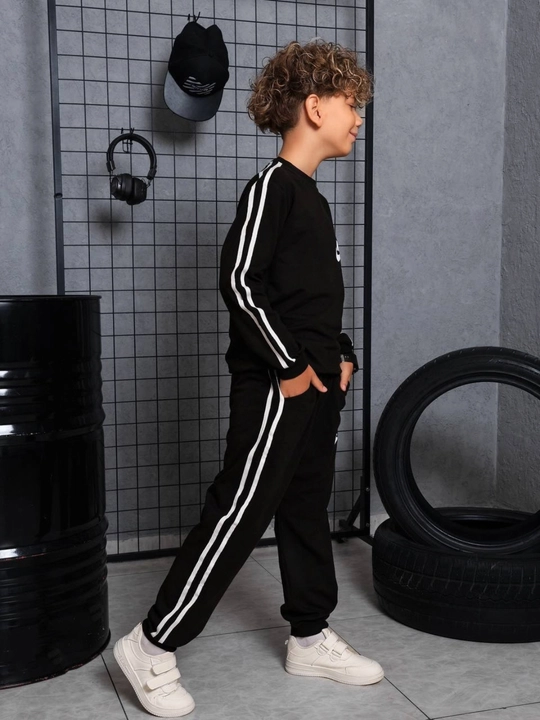 8-12 yoshli o‘g‘il bolalar uchun sport kostyumi, tolstovka va shim - 