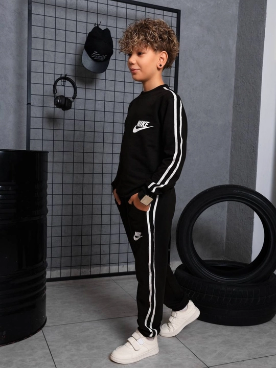 8-12 yoshli o‘g‘il bolalar uchun sport kostyumi, tolstovka va shim