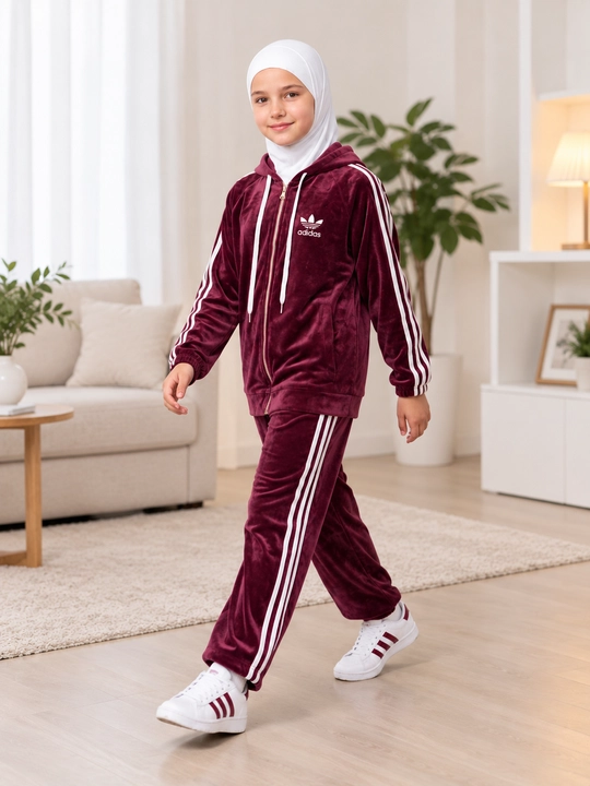 Спортивный костюм для девочки, велюровая спортивка, кофта и брюки