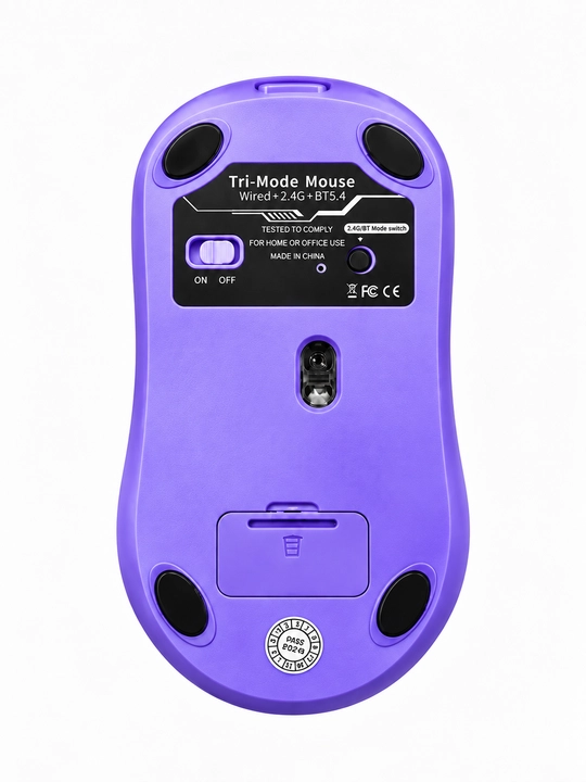 Simsiz Sichqoncha PRO 8000 DPI, Bluetooth + 2.4GHz + Type-C