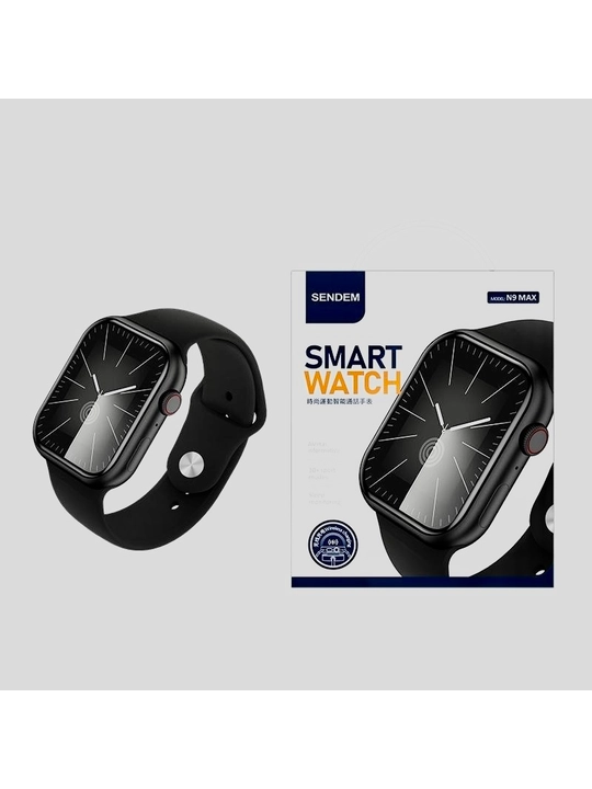 Smart soat Sendem N9 Max, simsiz quvvatlanuvchi, qora rang - 