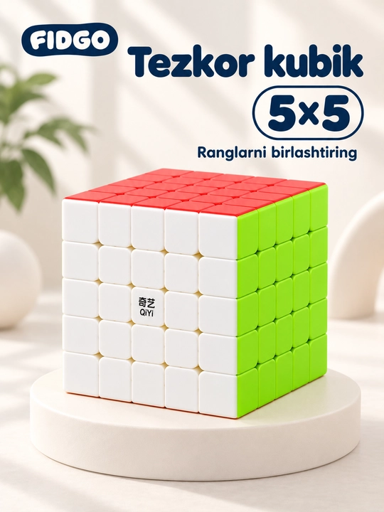 Rubik kubik 3 x 3, QY Speedcube jangchisi, tezkor - 