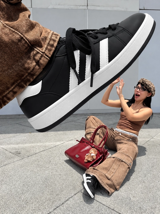 Adidas Campus keda, bog‘ichli kundalik krossovka, past qo‘njli poyabzal