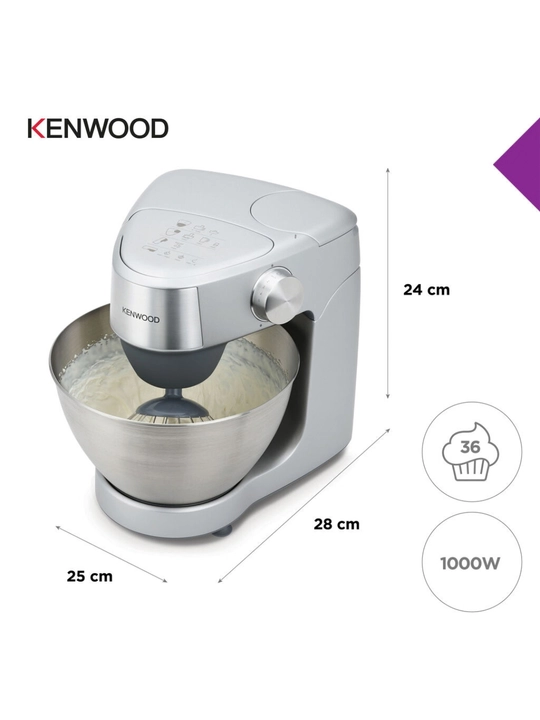 Кухонная машина Kenwood Prospero+ KHC29A.R0SI, 1000 Вт, чаша 4,3 л, с насадками