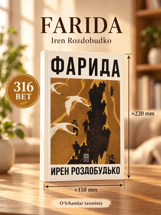 Фарида — Ирен Роздобудько, роман на узбекском языке, кириллица, 316 страниц - 