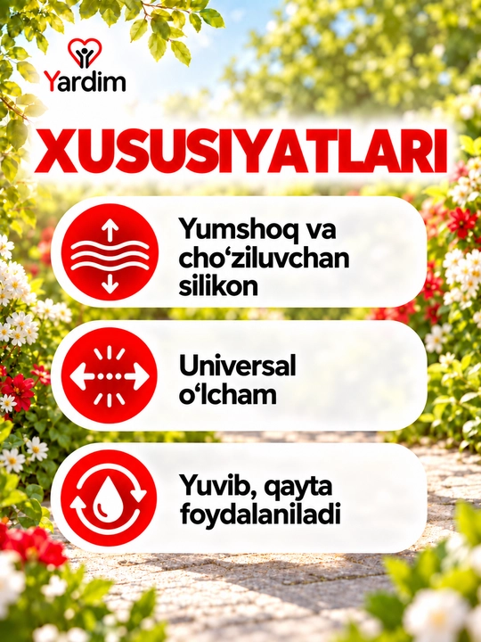 Silikon namlovchi tovon qoplamasi, quruq va yorilgan tovonlar uchun, Y-10002