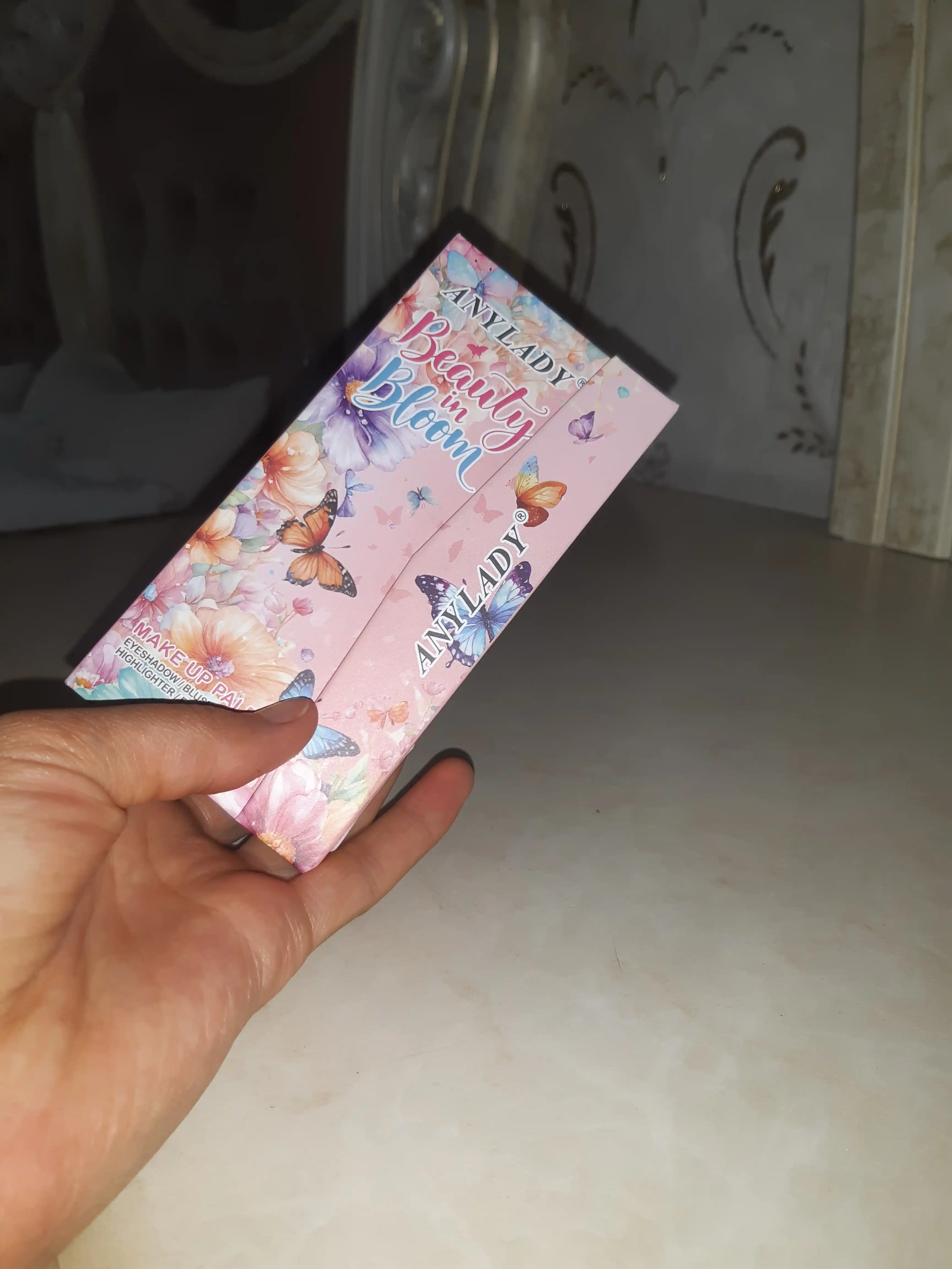 Tenlar palitrasi 5 tasi 1 da, Anylady, qoshga, ko'zga, rumyana, xaylayter, lab bo'yog'i