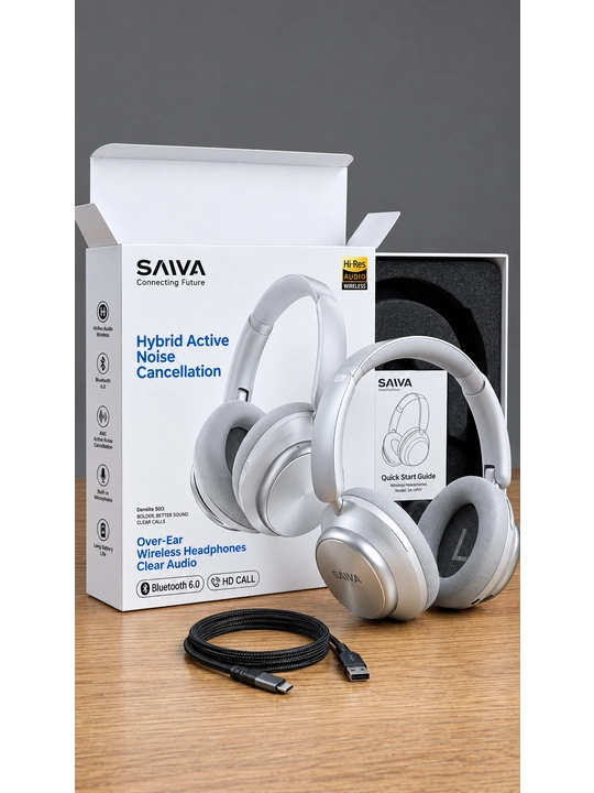 Bluetooth-наушники Saiya AW27 с полноразмерной конструкцией (полностью закрывают уши) - 