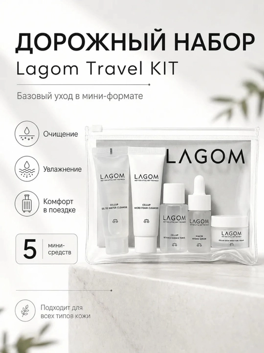 Набор миниатюр для глубокого увлажнения Lagom - 