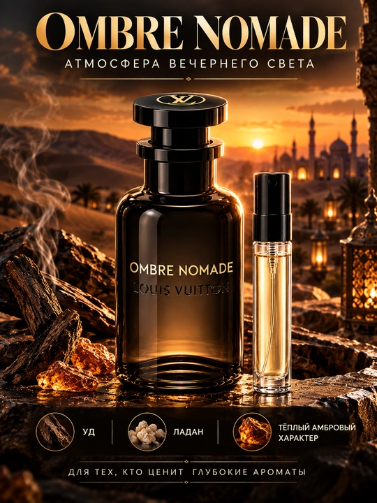 Atir Ombre Nomade Louis Vuitton ayollar va erkaklar uchun, sharqona-yog‘ochli uniseks atir