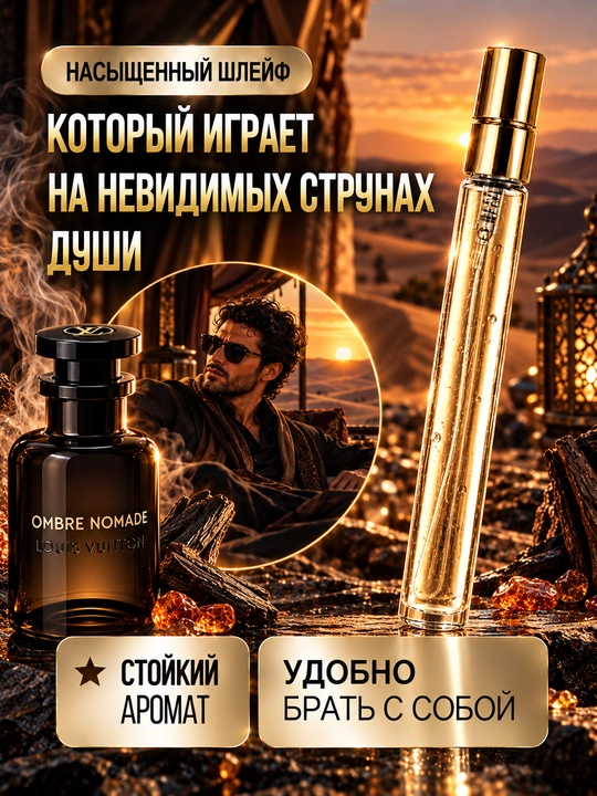 Atir Ombre Nomade Louis Vuitton ayollar va erkaklar uchun, sharqona-yog‘ochli uniseks atir