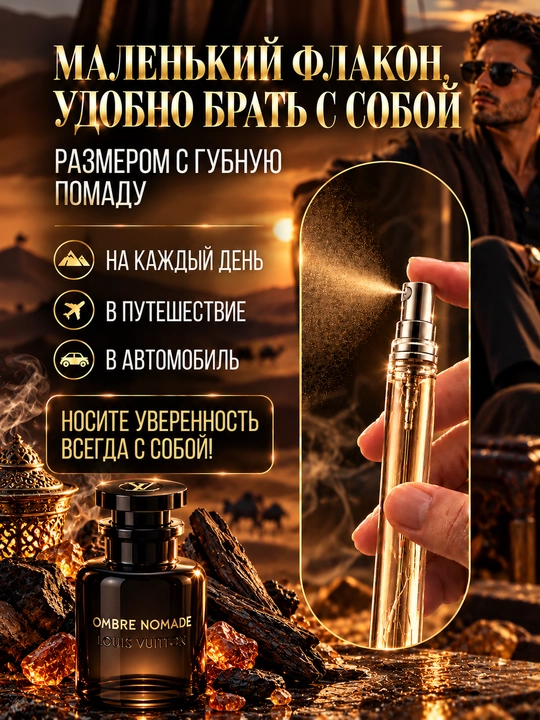 Atir Ombre Nomade Louis Vuitton ayollar va erkaklar uchun, sharqona-yog‘ochli uniseks atir