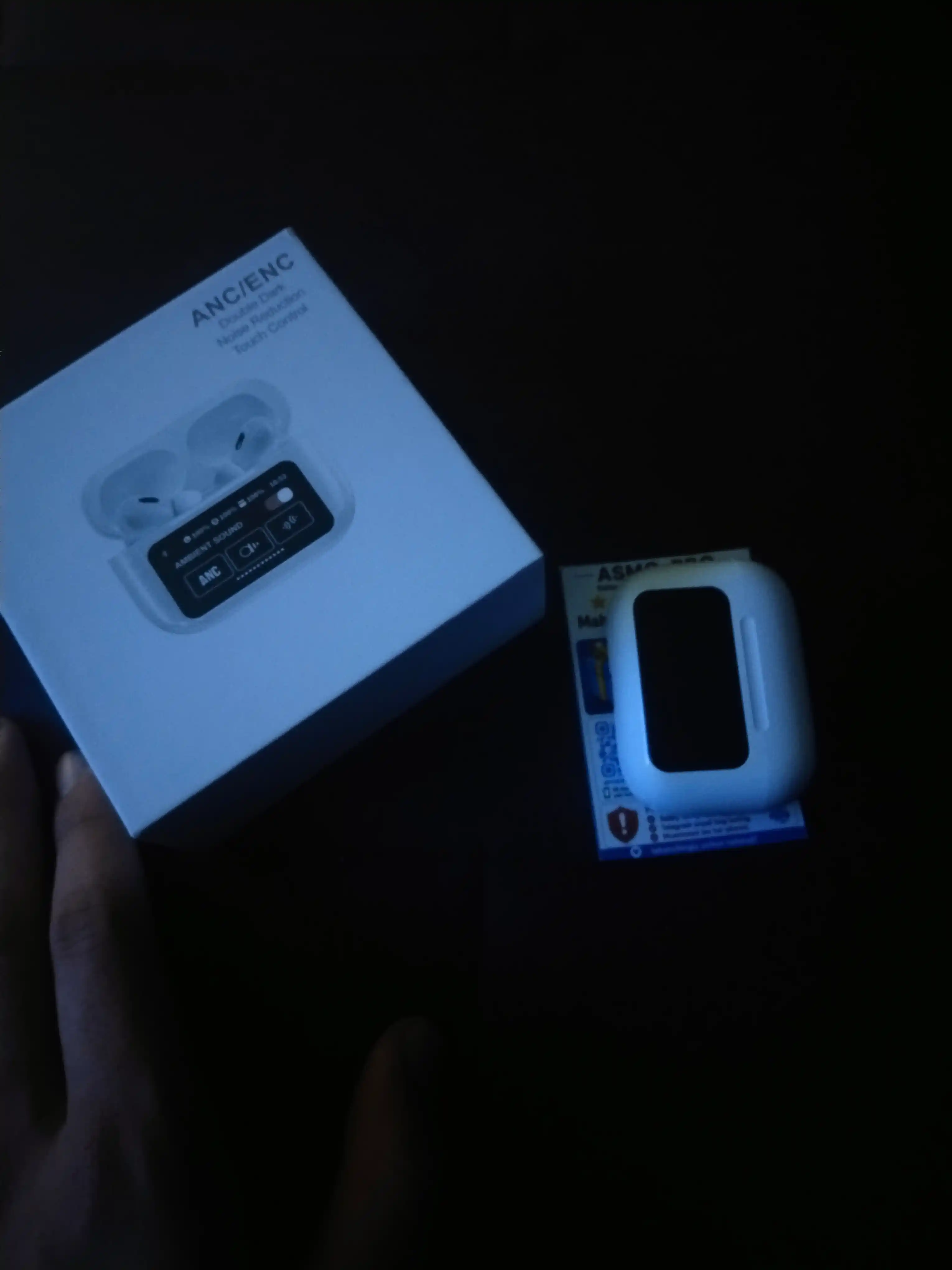 A9 PRO simsiz quloqchin, Bluetooth 5.4, ANC shovqinni kamaytirish, ekranli zaryad qutisi