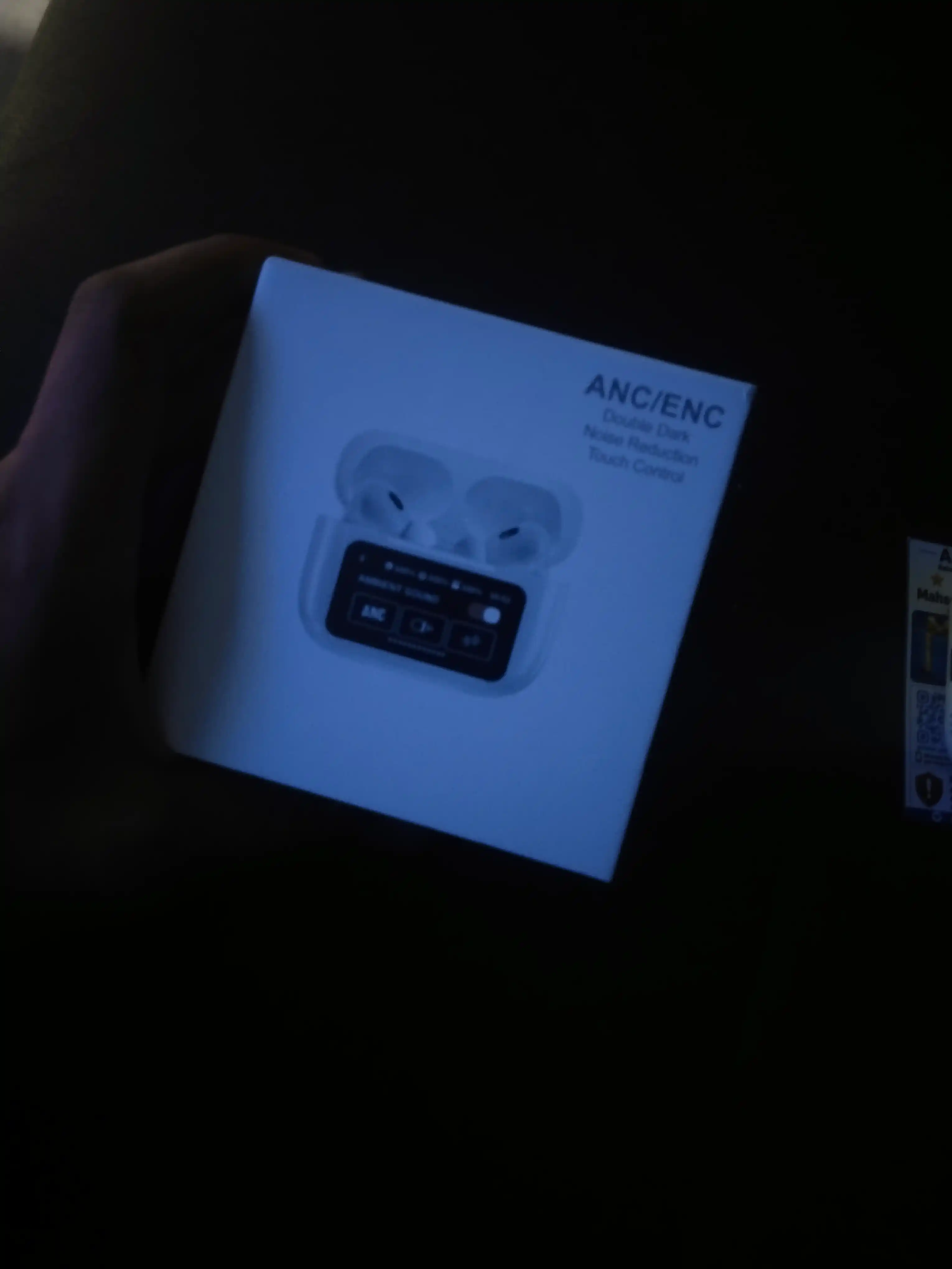 A9 PRO simsiz quloqchin, Bluetooth 5.4, ANC shovqinni kamaytirish, ekranli zaryad qutisi