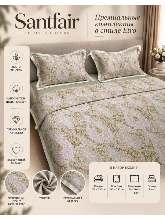 Santfair’dan Etro uslubidagi choyshablar - 