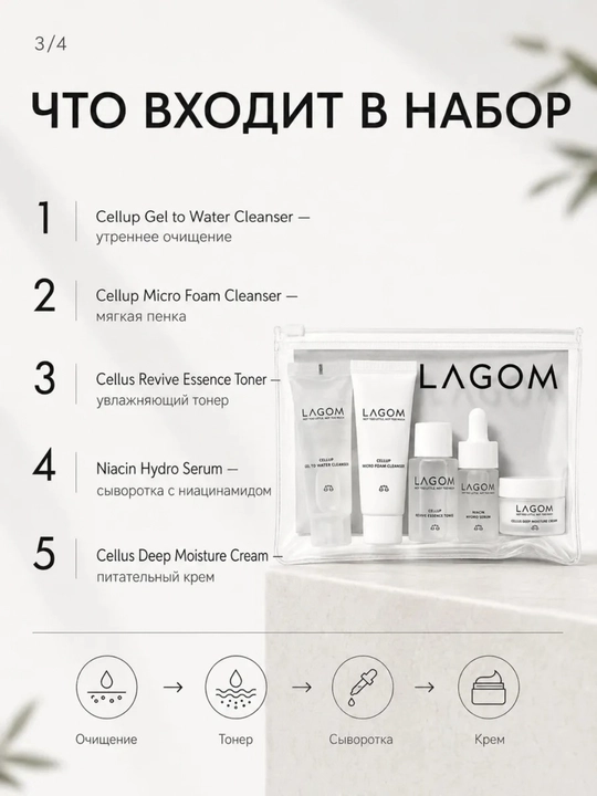 Мини Набор Travel Kit, для ежедневного ухода Lagom