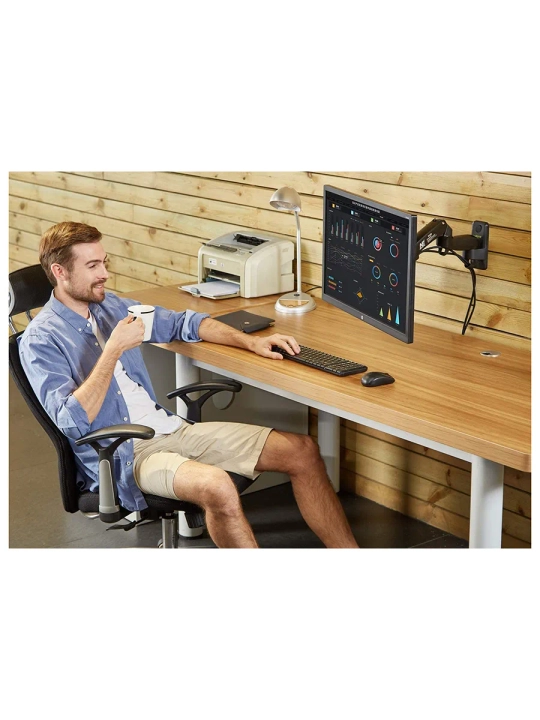 Monitor va TV uchun devoriy kronshteyn North Bayou F150 (gazlift, 17-35", 3-12kg)