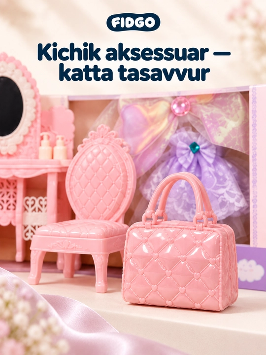 FIDGO qo‘g‘irchoqlari, liboslar va aksessuarlar bilan o‘yin to‘plamlari