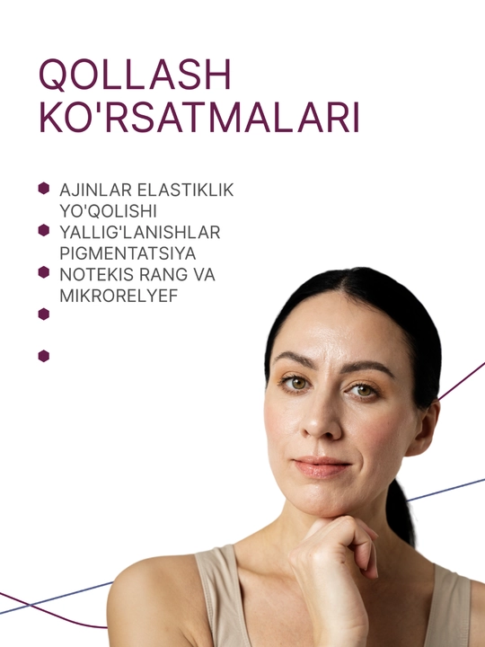 Geltek Retiderm 1.0 yuz uchun gel-zardob, 1% liposomal retinol va peptid bilan