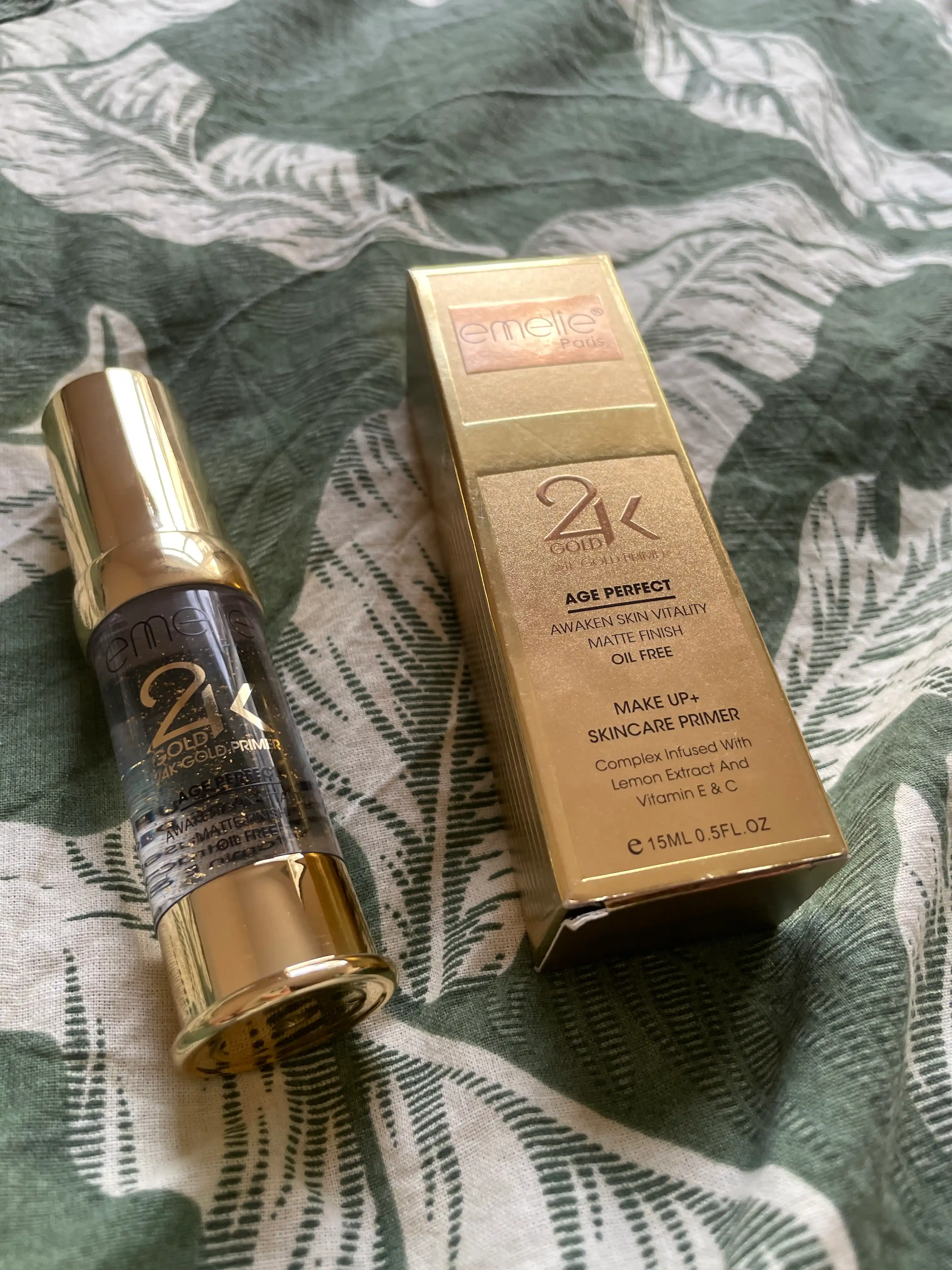 Основа под макияж EMELIE 24K GOLD, база под макияж для лица, праймер, тональная основа