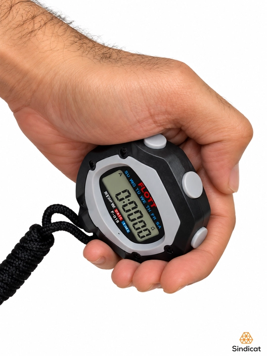 FLOTT F-018 elektron sekundomer, hushtak va shnur bilan, barcha sport turlari uchun