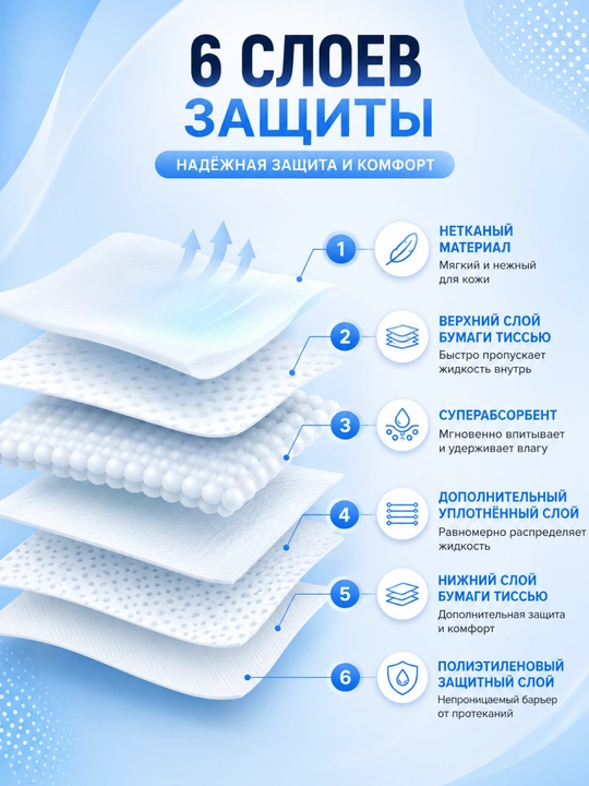 Пеленки, впитывающие, для собак, для кошек, 45х60 см, одноразовые для животных