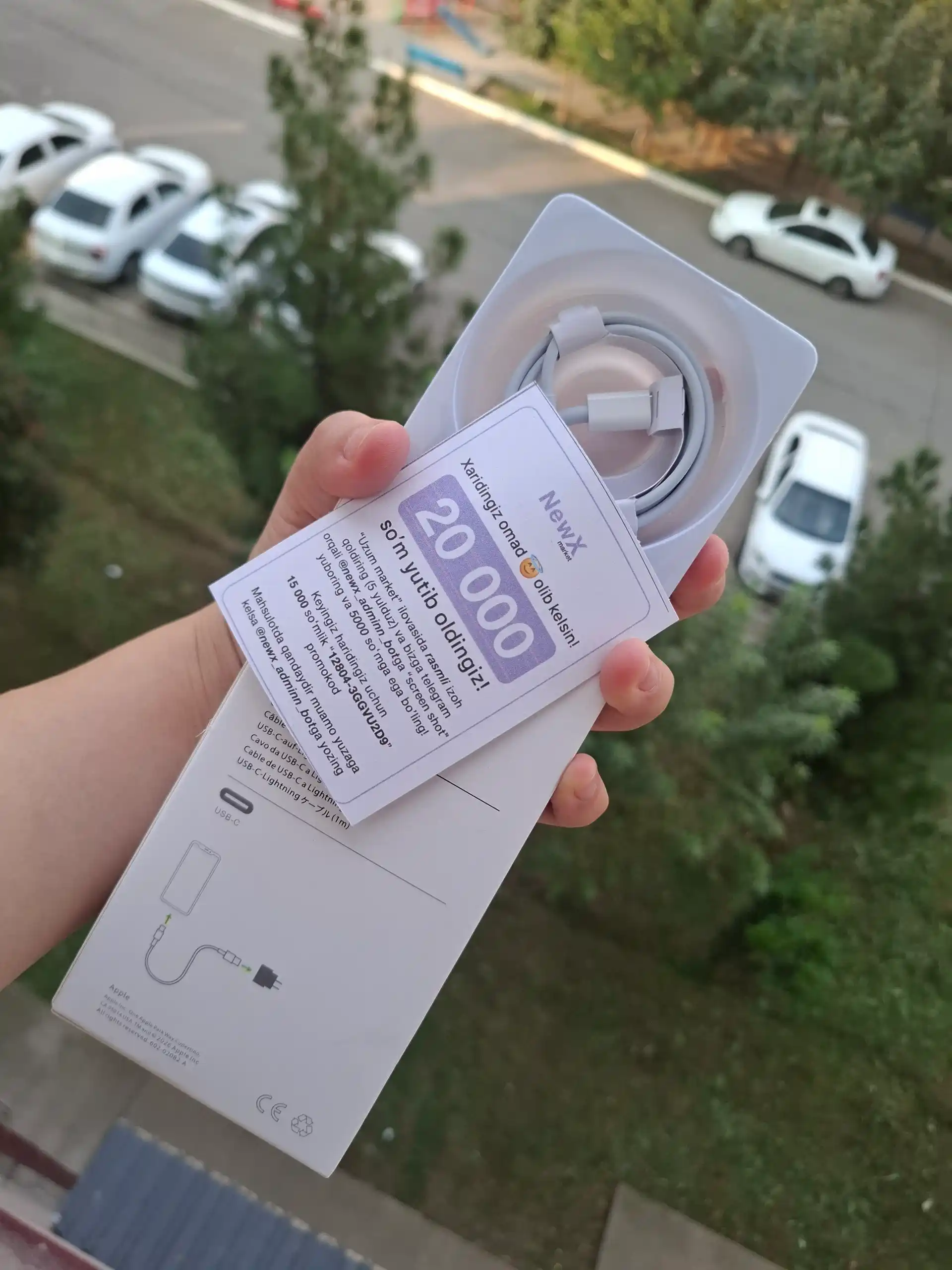 IPhone uchun quvvatlash to‘plami, adapter, Lightning kabeli | 20W tez quvvatlash