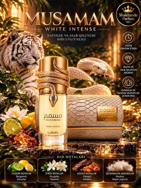 Lattafa Musamam White Intense atir, 100 ml - 