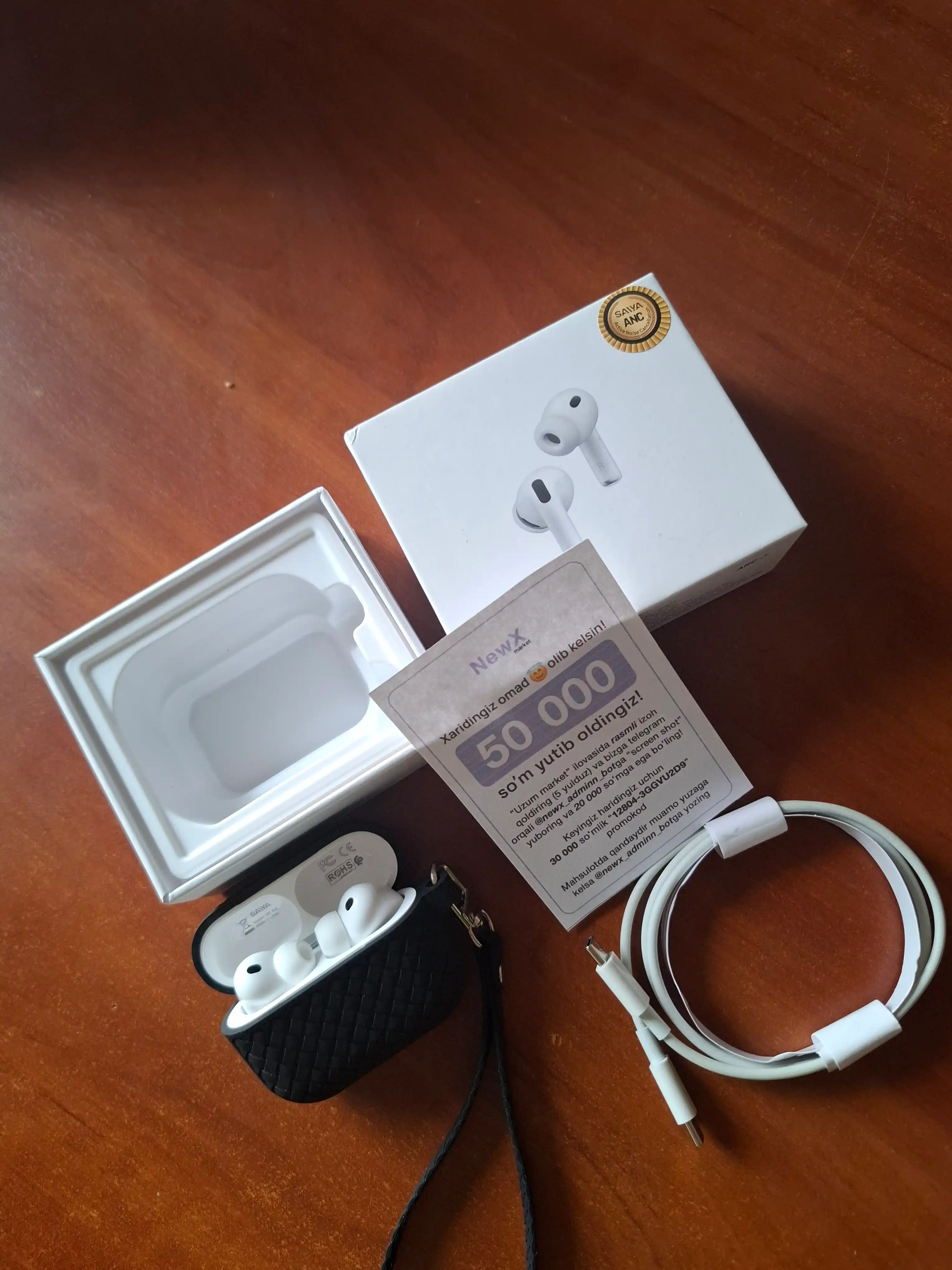 Pods Pro 3 ANC, simsiz quloqchinlar, Bluetooth, naushnik, barcha turdagi telefonlar uchun