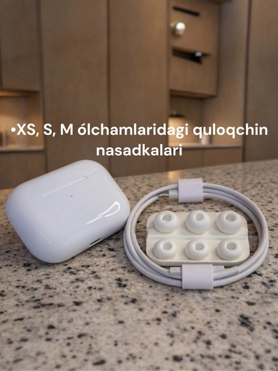 Simsiz quloqchinlar Pro 2 Premium, iPhone va Android uchun sensorli naushnik. Hello shop