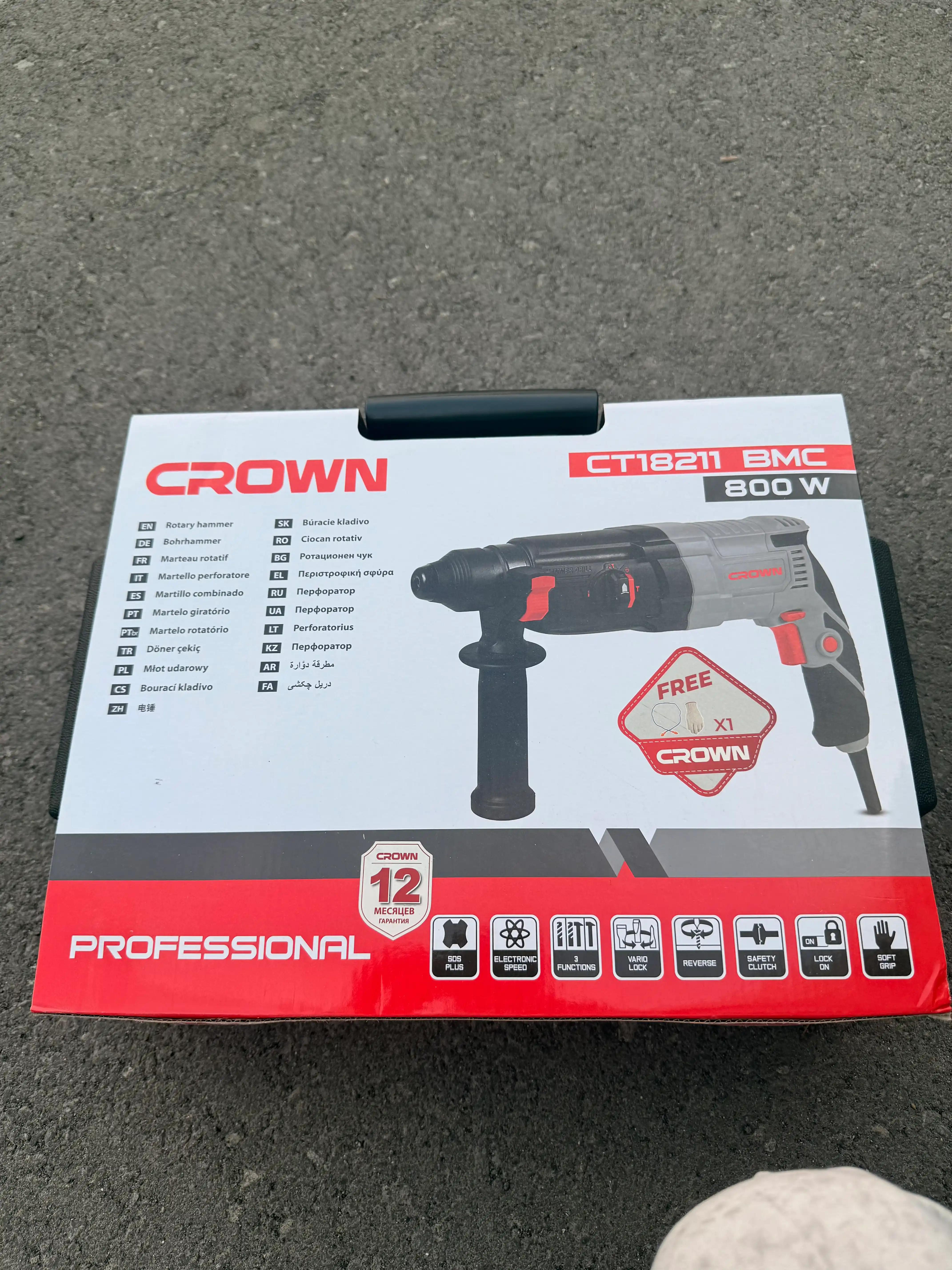 CROWN Professional 2-24 СT18211 perforatori, 800 Vt