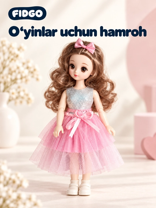 FIDGO qo‘g‘irchoqlari, liboslar va aksessuarlar bilan o‘yin to‘plamlari