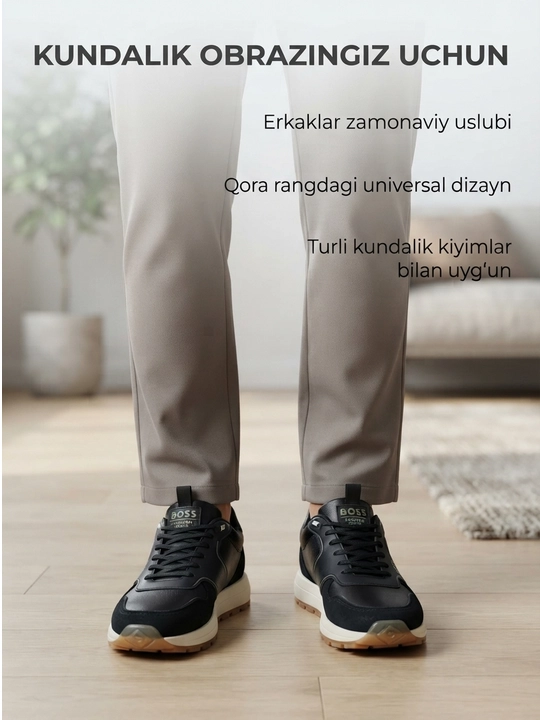 Erkaklar uchun yengil krossovkalar,havo o‘tkazuvchi yumshoq taglik