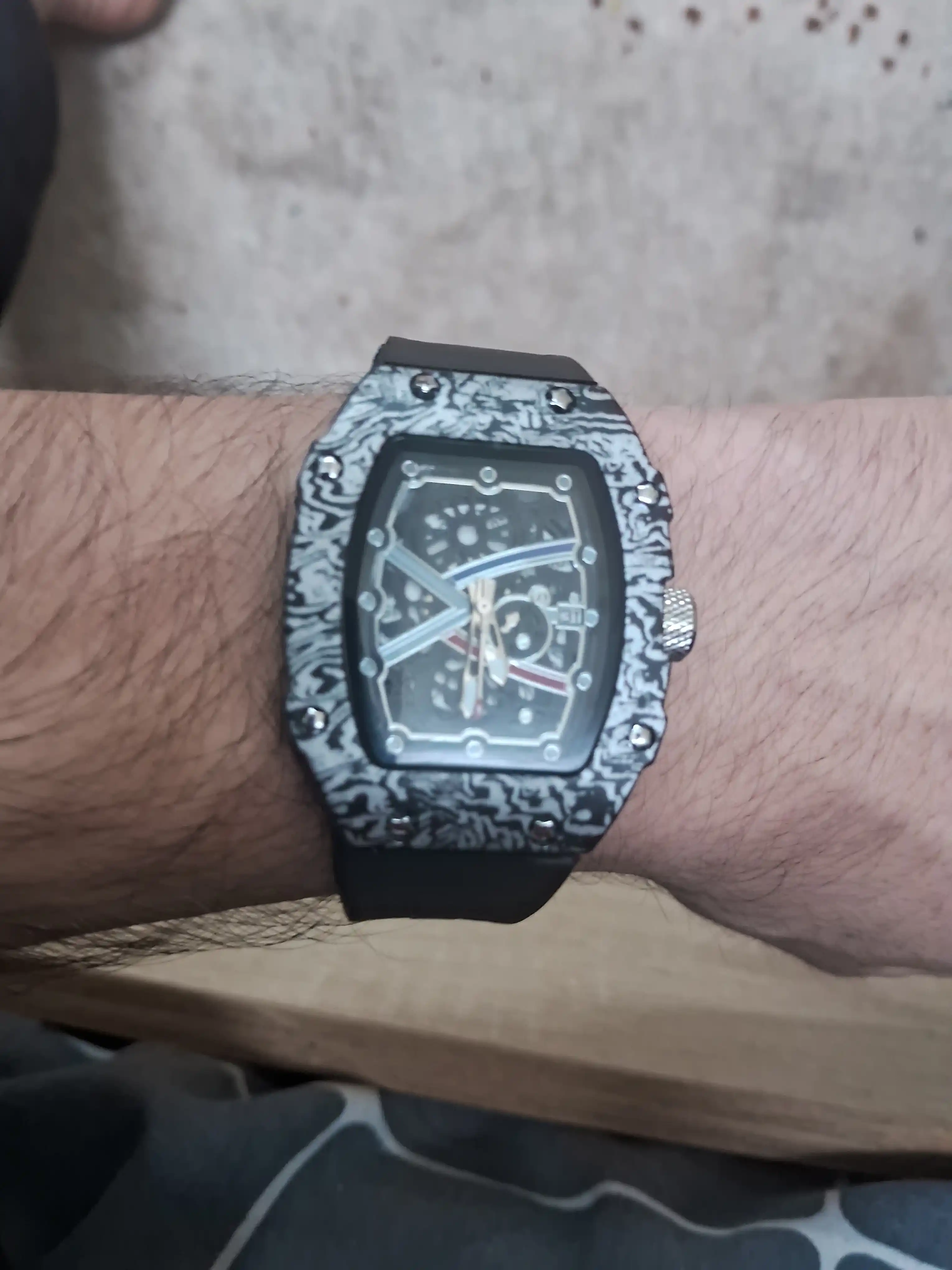 Мужские часы в стиле AULITER - Richard Mille, кварцевый механизм, в подарочной коробке