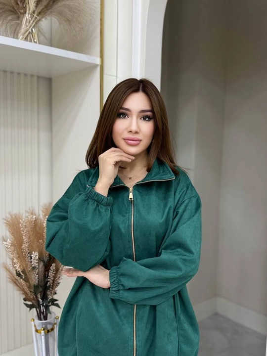 Женский костюм из замши 48-54, стильный комплект с курткой и брюками на каждый день женщин