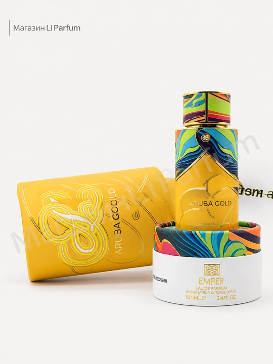 Emper Aruba Gold EDP erkaklar parfyumeri - yog‘och-anbar shleyfli 100 ml