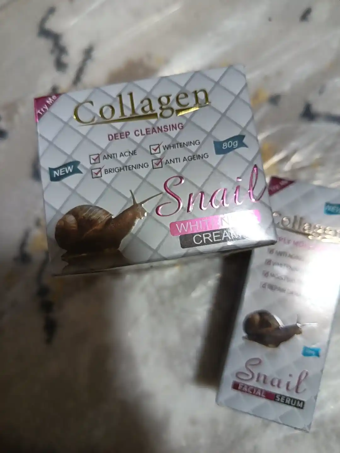Крем для лица,Collagen, отбеливающий крем, анти-акне и антивозрастной, 4 в 1, 80 г