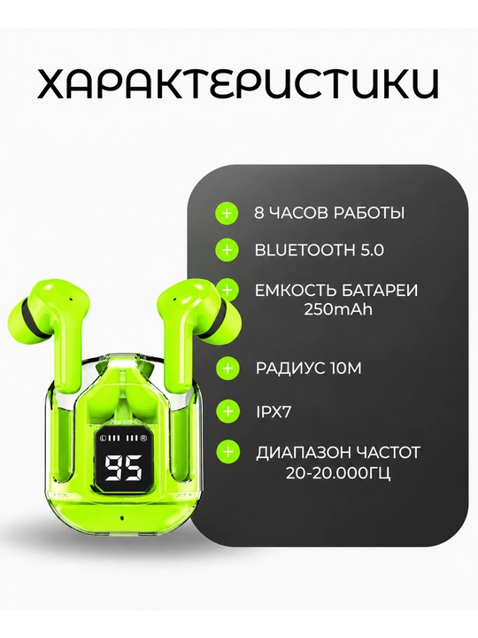 Mikrofonli va displeyli simsiz quloqchinlar