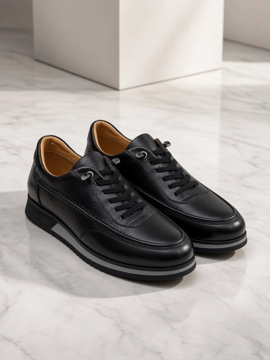 Erkaklar uchun tabiiy charm slip-on krossovka — 39–43 razmer - 