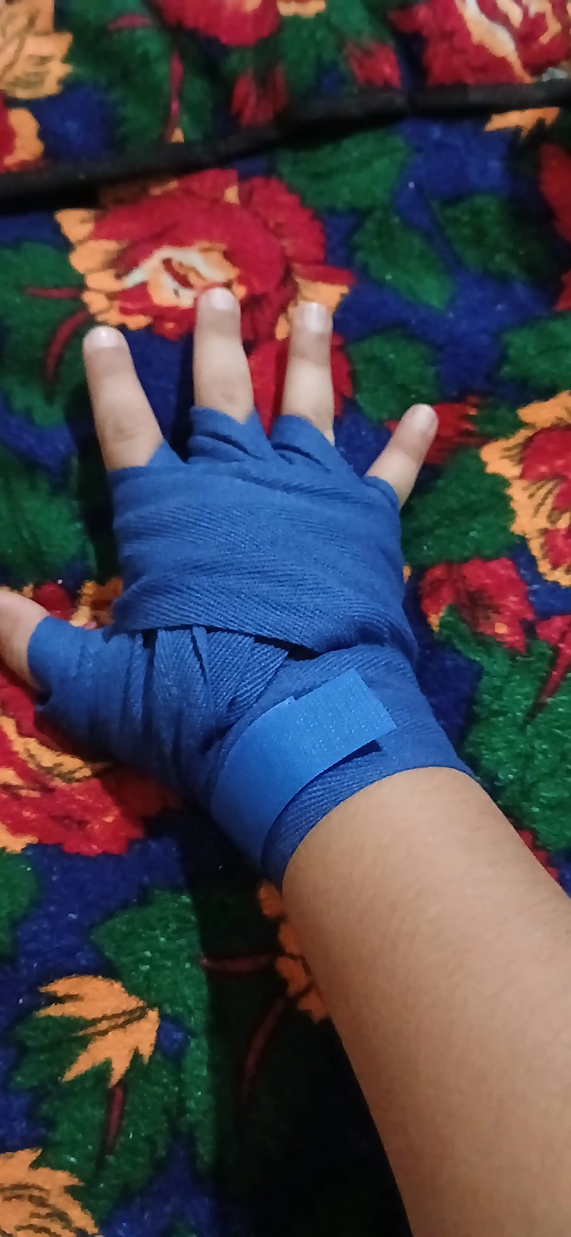 Body Flex boks bintlari 2,5 m paxtali, yopishqoq, boks va MMA uchun