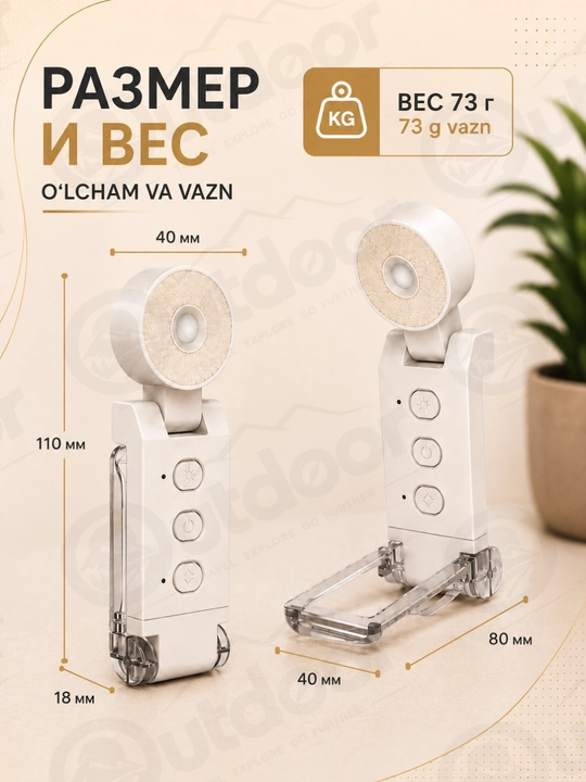Фонарик для чтения с прищепкой USB, LED лампа для книги, аккумуляторный светильник, ночник