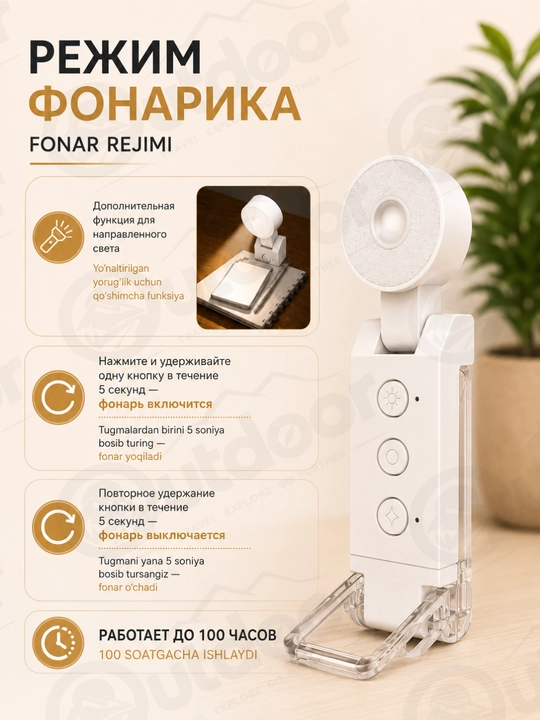 Фонарик для чтения с прищепкой USB, LED лампа для книги, аккумуляторный светильник, ночник
