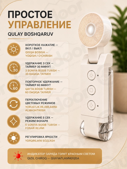 Фонарик для чтения с прищепкой USB, LED лампа для книги, аккумуляторный светильник, ночник