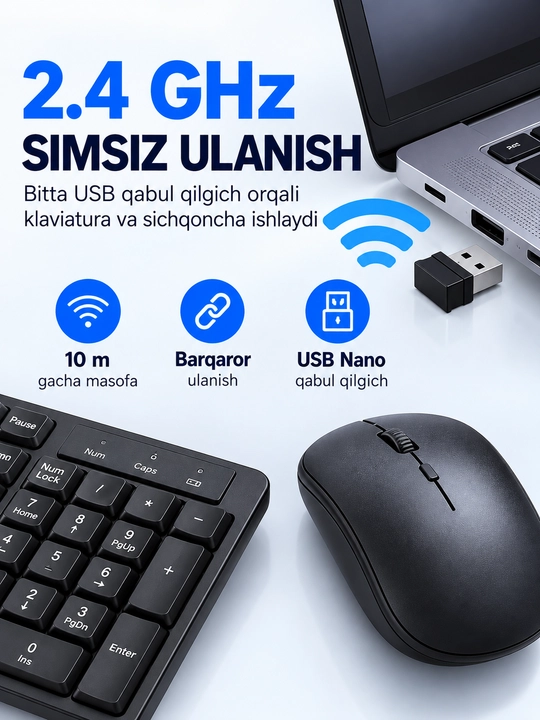 Отличные клавиатура и мышь для офисной работы