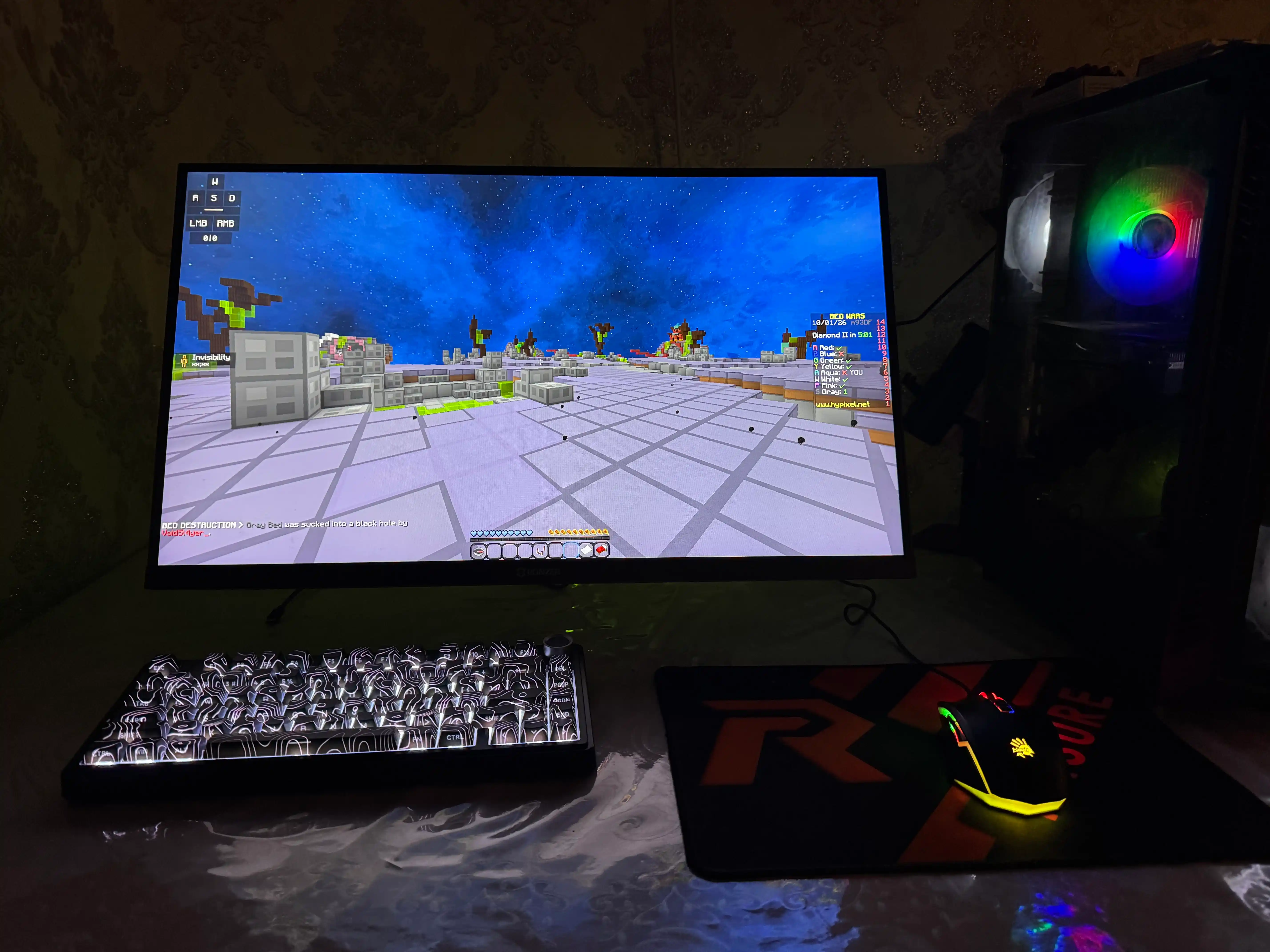 Mexanik klaviatura AULA F75 - F75 Pro gamerlar uchun, RGB yoritgich, 3 xil ulanish