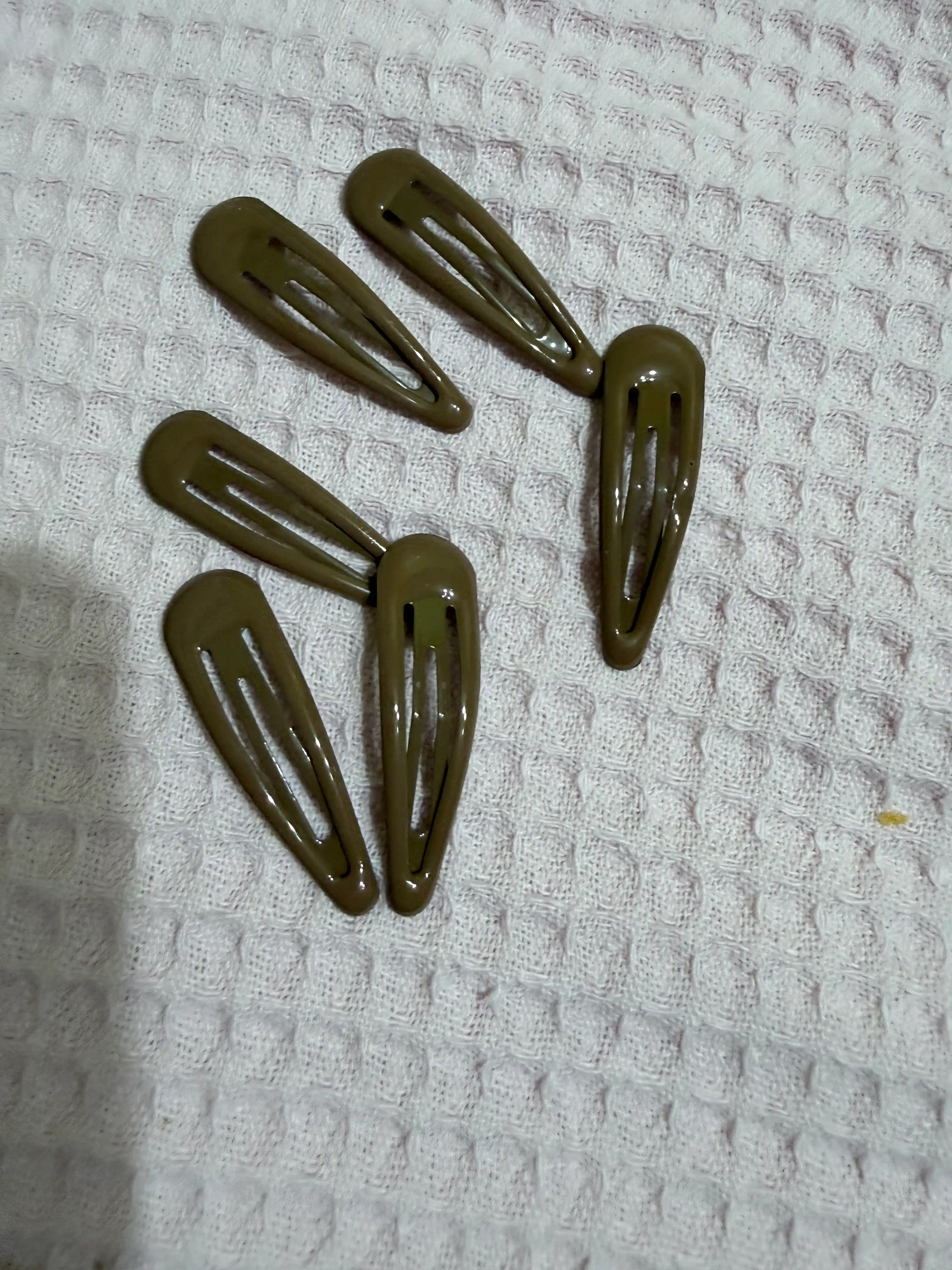 Soch uchun klik-klak zakolka to‘plami, 6 dona, 5 sm