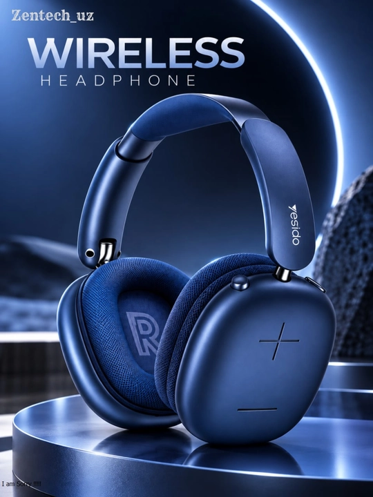 Беспроводные наушники Bluetooth 5.4, Hi-Fi стереозвук, до 35 часов работы, складные - 